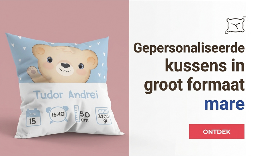 Gepersonaliseerde kussens - groot formaat
