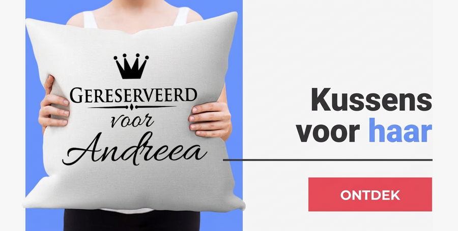 Gepersonaliseerde kussens voor haar