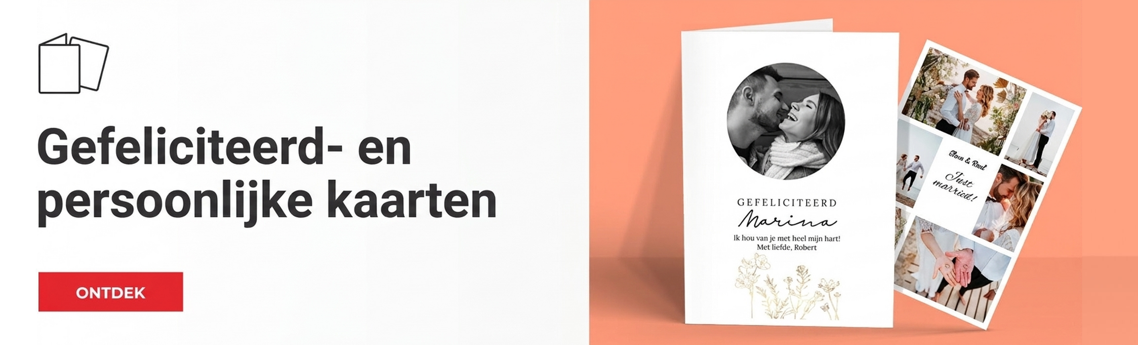 Wenskaarten en gepersonaliseerde kaarten