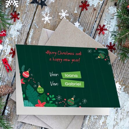Gepersonaliseerde wenskaart - Kerstbrief