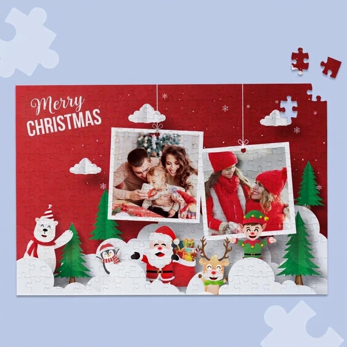 Gepersonaliseerde puzzel met 2 foto