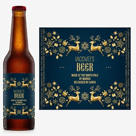 Bier met gepersonaliseerde tekst - De magie van de winter