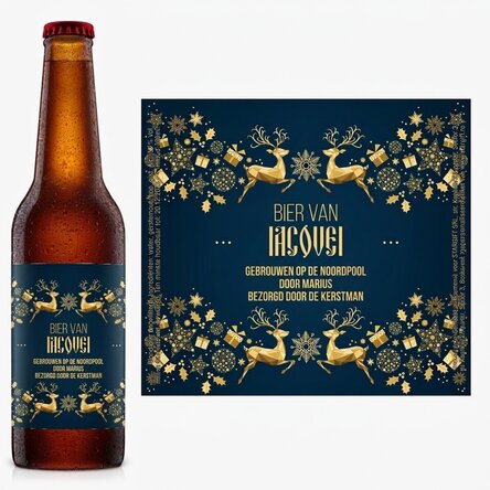 Bier met gepersonaliseerde tekst - De magie van de winter