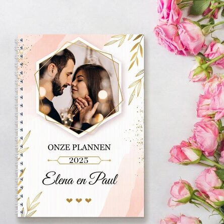 Gepersonaliseerde notitieboekje met foto en tekst - Onze plannen