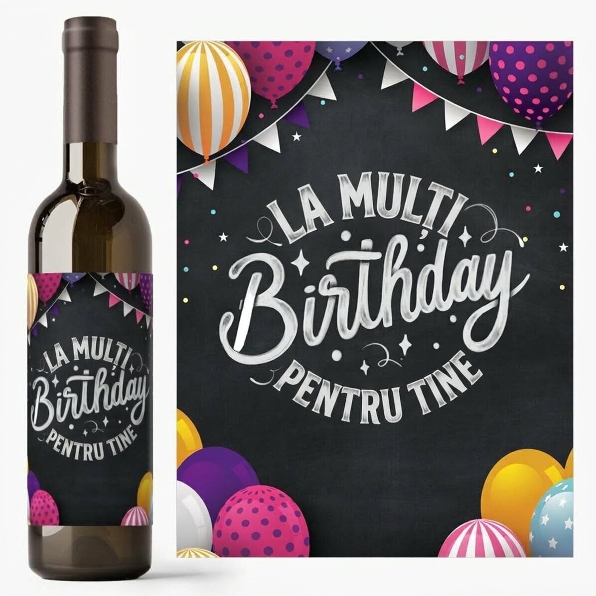 Gepersonaliseerde wijn - Happy Birthday To You