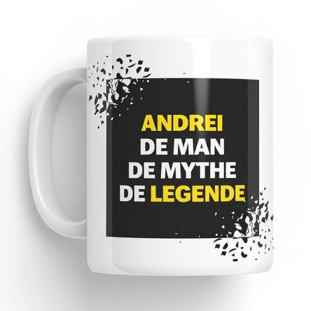 Gepersonaliseerde mok met tekst - The Legend