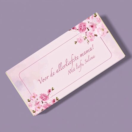 Chocolade met gepersonaliseerde tekst - Cherry Blossom