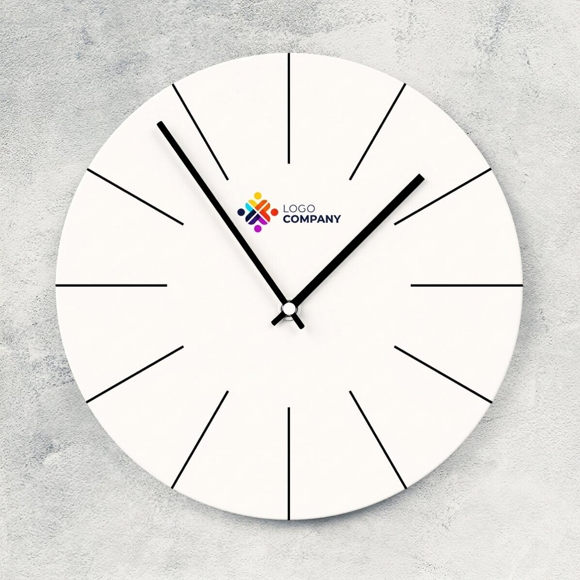 Gepersonaliseerd horloge met logo - Wit
