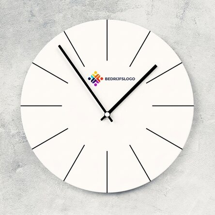 Gepersonaliseerd horloge met logo - Wit