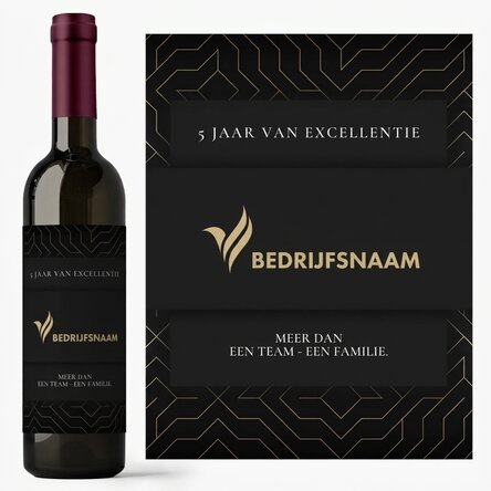 Wijn met eigen logo en tekst