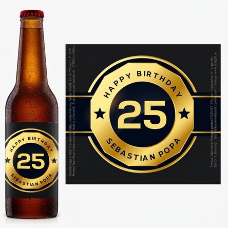 Bier met gepersonaliseerde tekst - Birthday Beer
