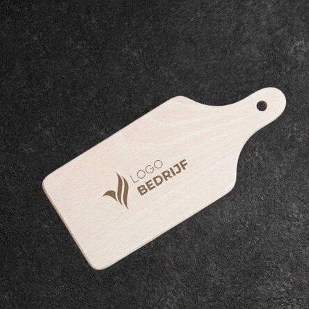 Gepersonaliseerde mini-snijplank met logo in het midden