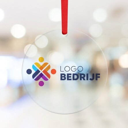Rond ornament met eigen logo