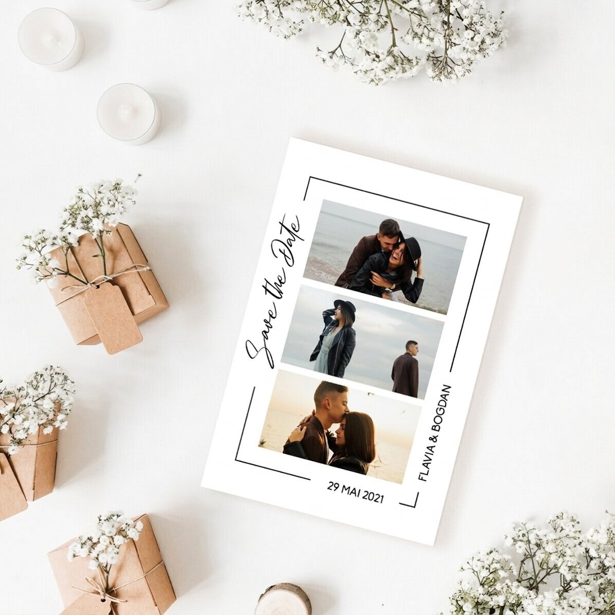Gepersonaliseerde foto van 10 x 15 cm – Save the date