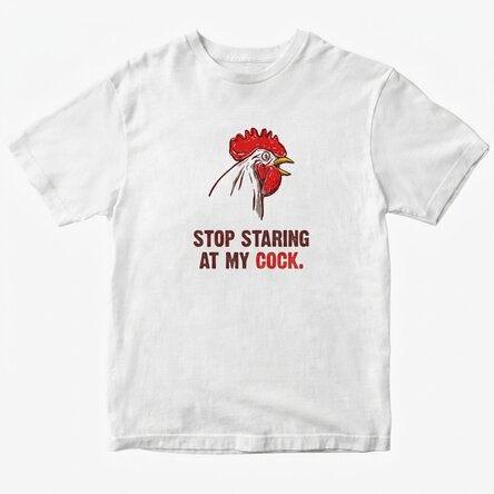 T-shirt met gepersonaliseerde tekst - Stop staring