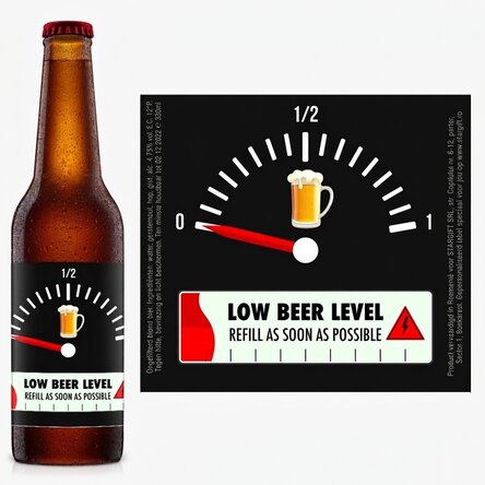 Bier met gepersonaliseerde tekst - Refill