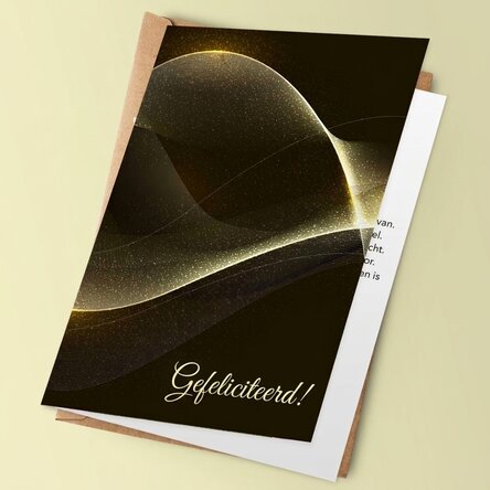 Gepersonaliseerde wenskaart met tekst - Van harte gefeliciteerd!