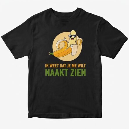T-shirt met eigen tekst - Naked Banana