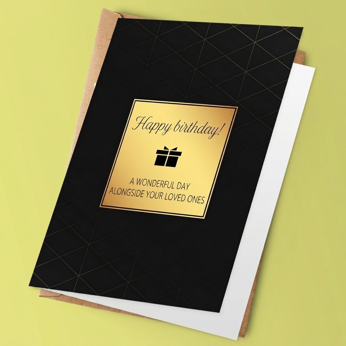 Gepersonaliseerde verjaardagskaart met boodschap - Best wishes