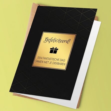Gepersonaliseerde verjaardagskaart met boodschap - Best wishes