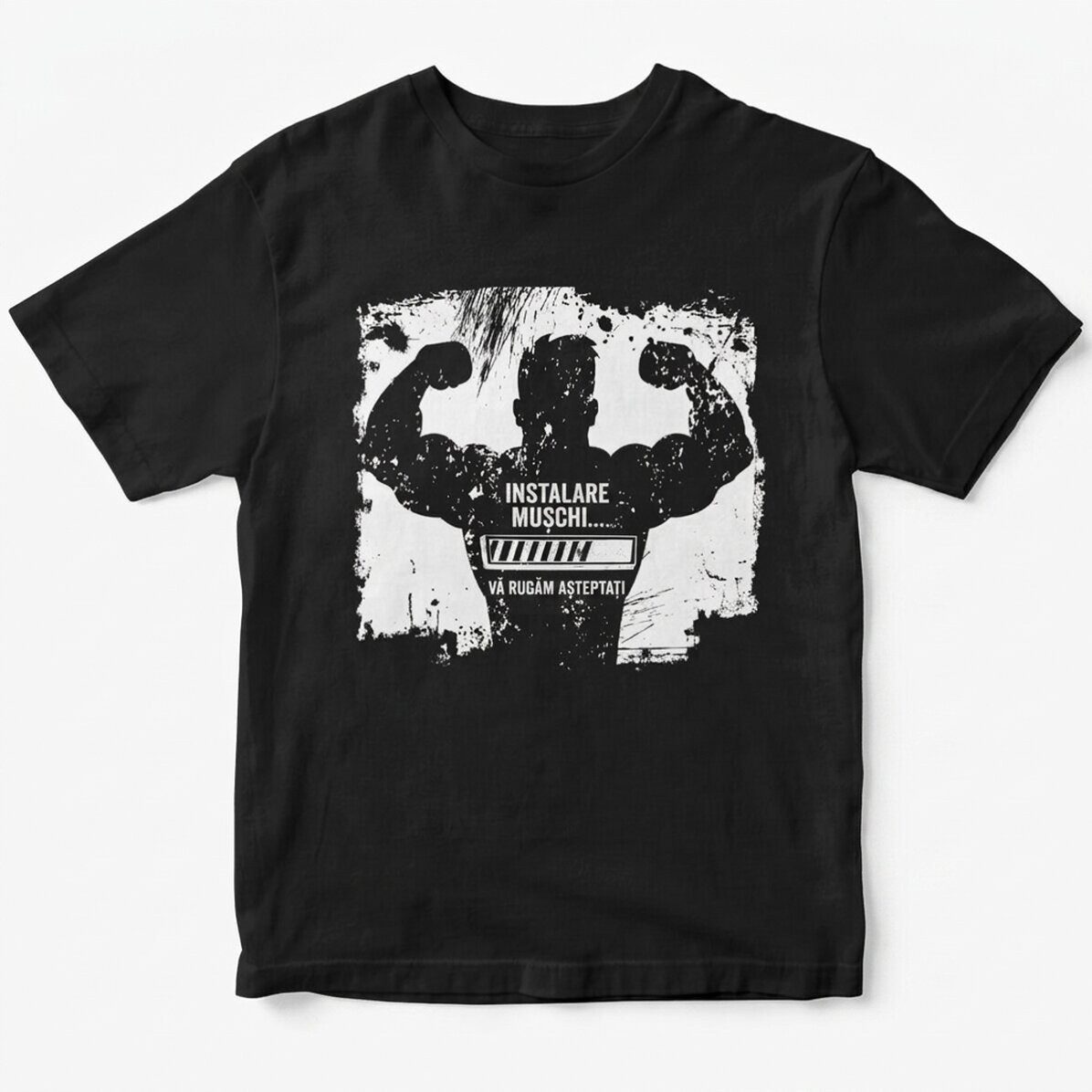T-shirt met eigen tekst - Installing muscles