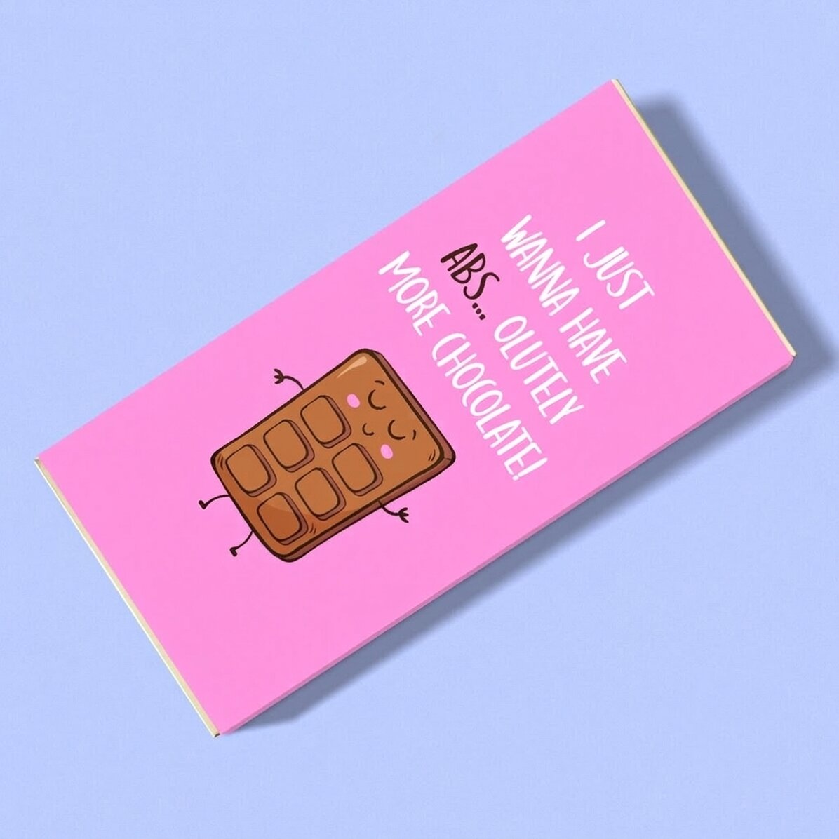 Chocolade met gepersonaliseerde tekst - Abs