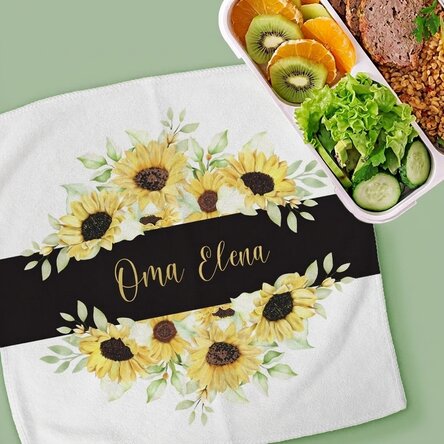 Gepersonaliseerde handdoek met tekst voor oma