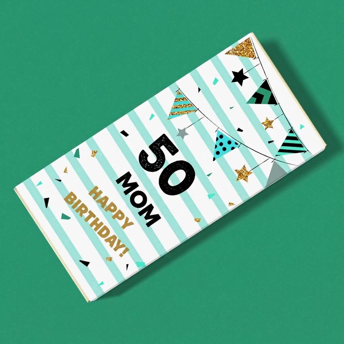 Chocolade met gepersonaliseerde tekst voor een verjaardag - Verjaardagscadeau