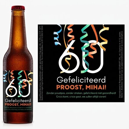 Bier met gepersonaliseerde tekst - Proost