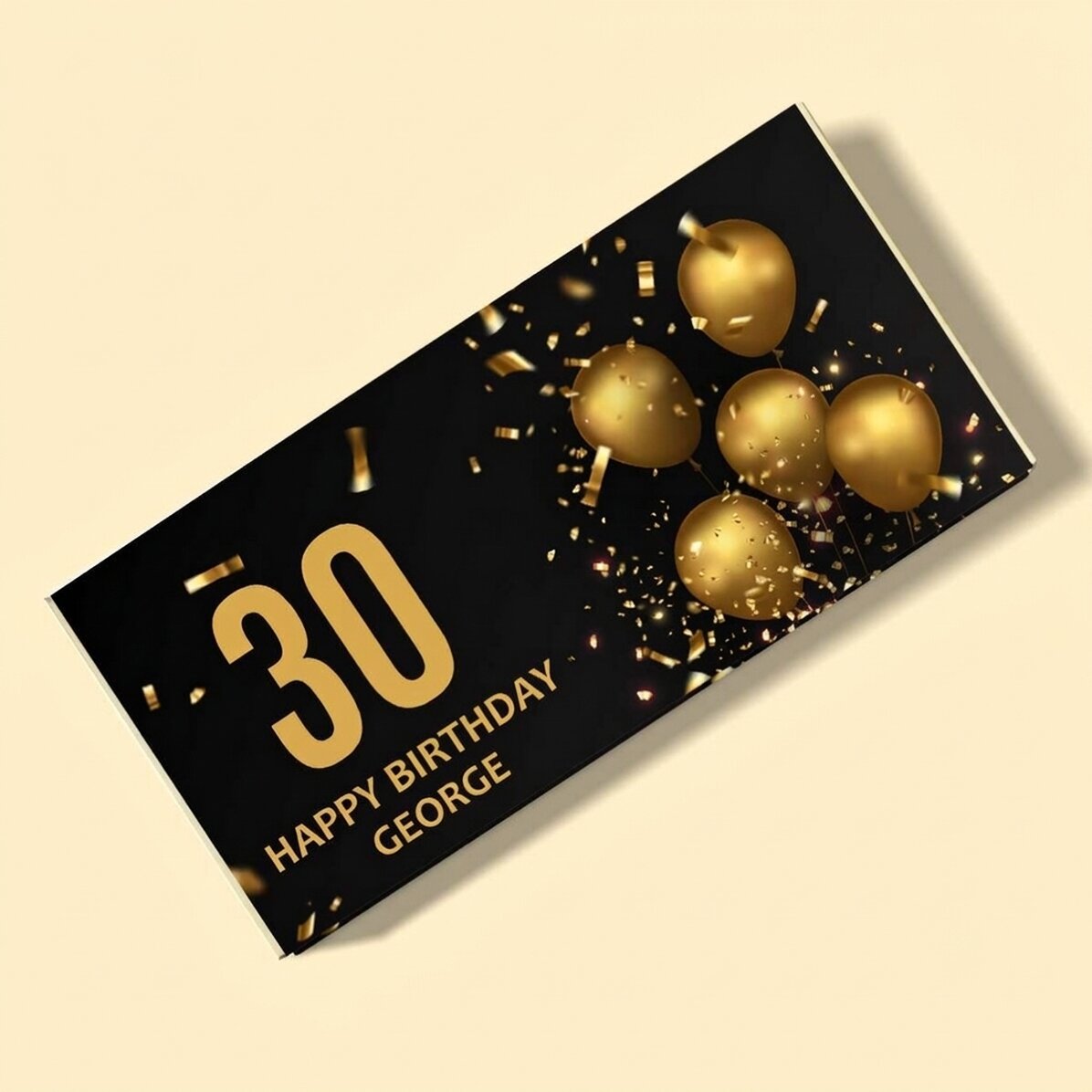 Chocolade met een persoonlijke boodschap voor een verjaardag - Birthday Wish