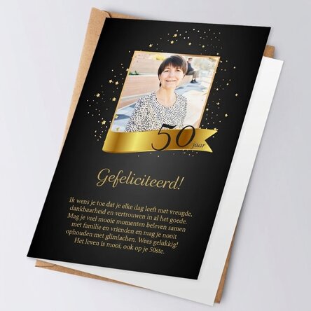 Gepersonaliseerde wenskaart met een foto en een boodschap - It's your birthday