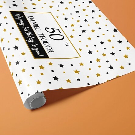 Personalised gift wrapping paper with text - It's your birthday