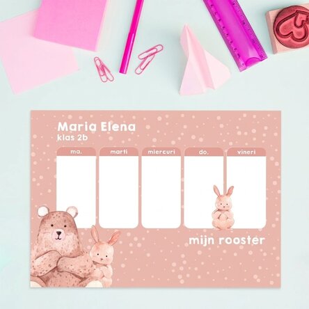 Gepersonaliseerd rooster met tekst - Schattige dieren