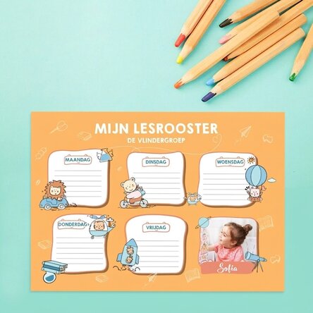 Gepersonaliseerd rooster met een foto en tekst - Little ones