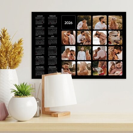 Gepersonaliseerde kalenderposter met 15 foto's
