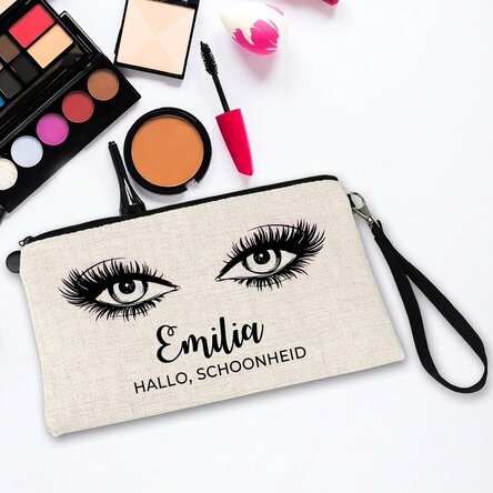 Gepersonaliseerd make-uptasje met naam - Hello gorgeous