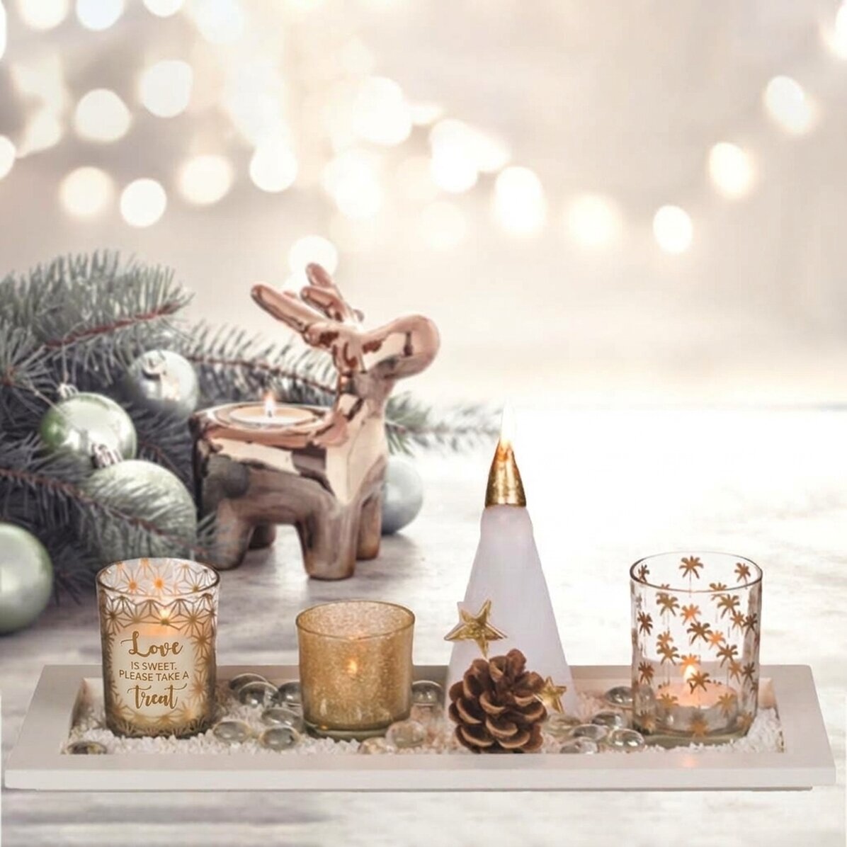 Decoratieve kerstset