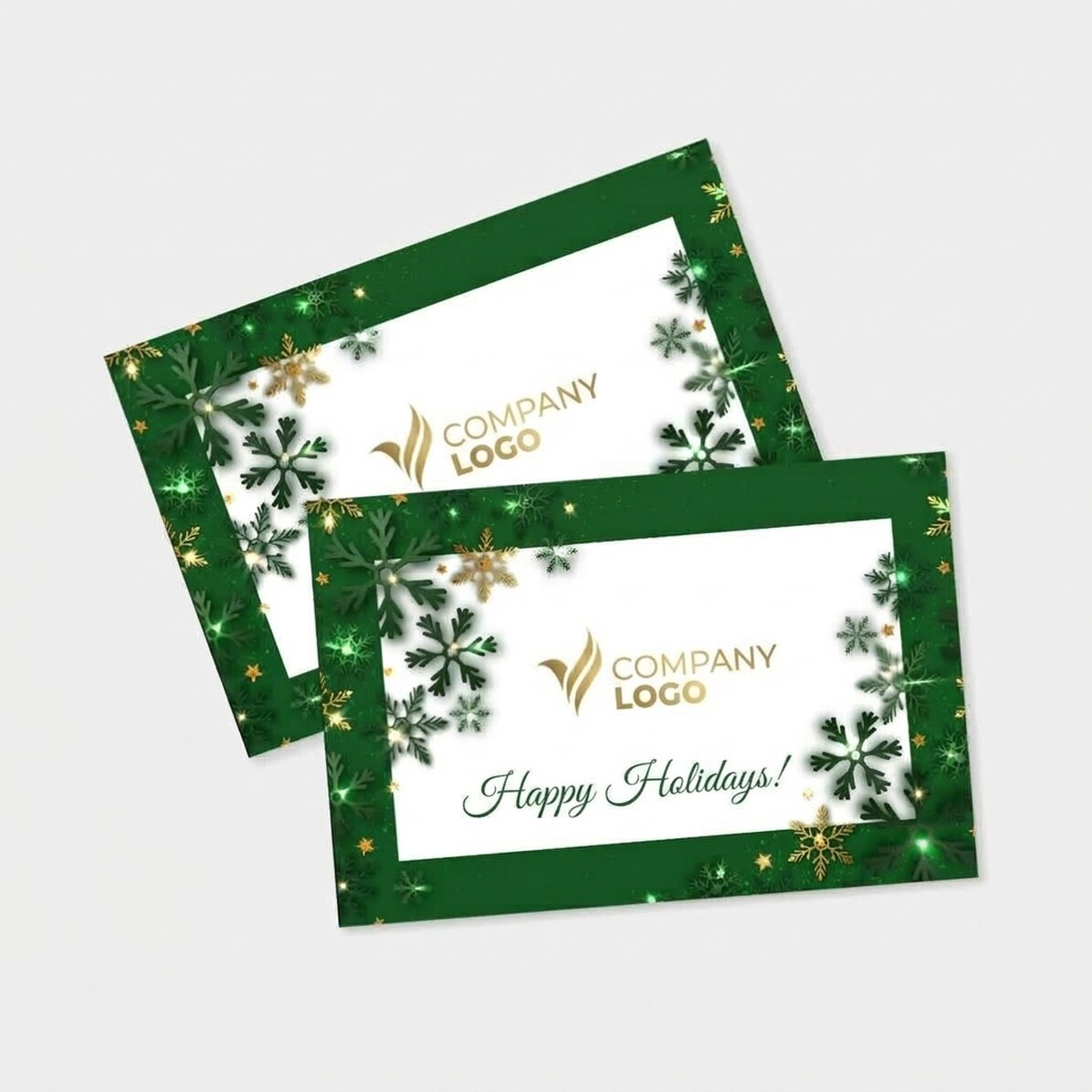 Magnet van 15 x 10 cm, gepersonaliseerd met logo en tekst – Merry Christmas