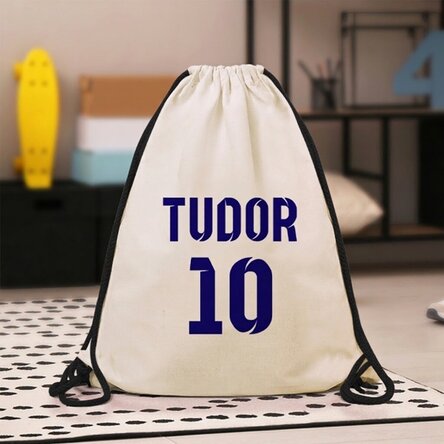 Rugzak met naam en nummer - voetbalmodel