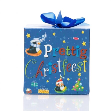 Kerstcadeaudoos – model met kleurrijke cadeautjes