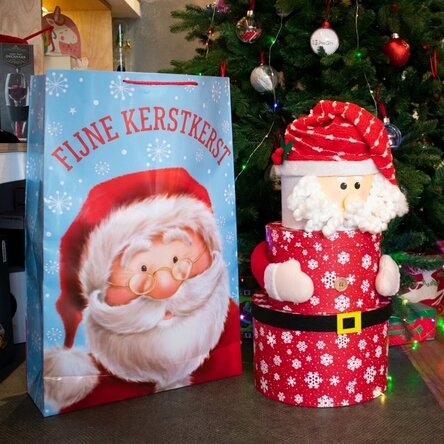Jumbo-cadeauzakje - model Merry Christmas Santa