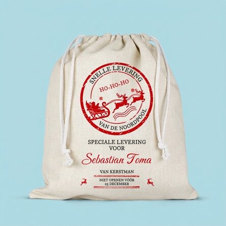 Middelgroot cadeauzakje, gepersonaliseerd met naam - Speciale levering