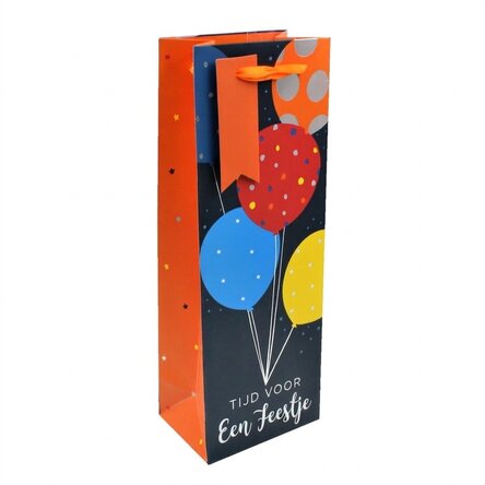 Cadeauzakje voor drankjes - model 'Time to celebrate'
