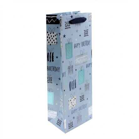 Cadeauzakje voor drankjes - model Happy Birthday gifts
