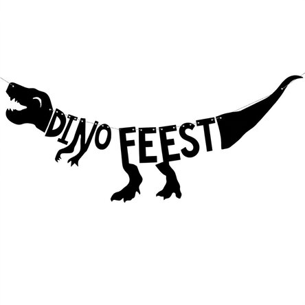Banner Dinosaurus Dino-feestje