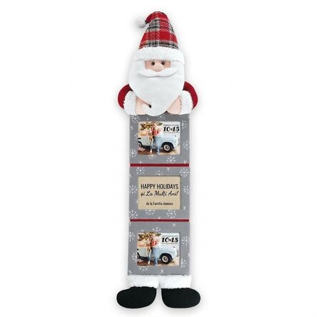 Fotolijst met de Kerstman en 3 foto