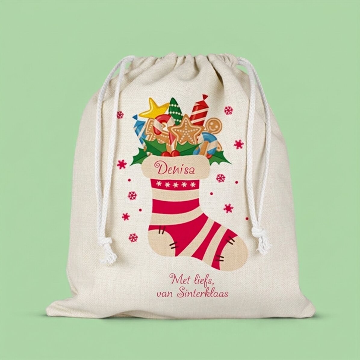 Middelgroot cadeautasje, gepersonaliseerd met tekst - Soseta magica