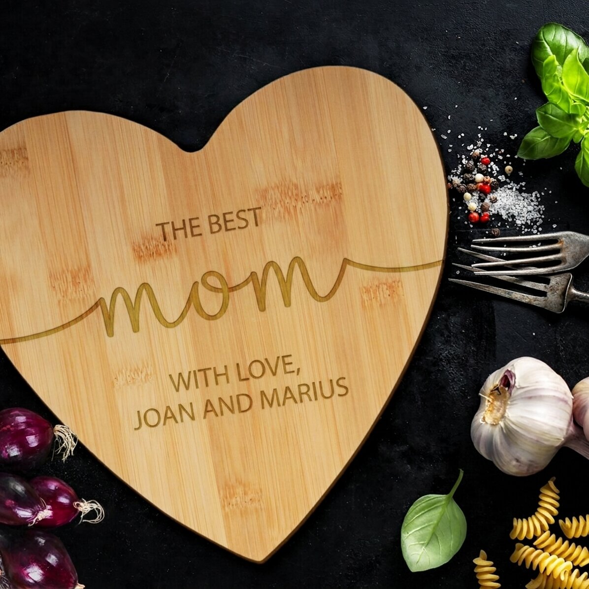 Gepersonaliseerde hartvormige hamer met tekst - Best mom