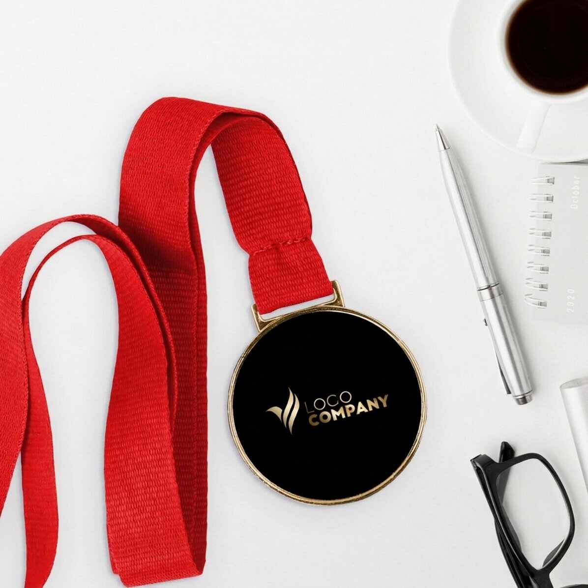 Gepersonaliseerde medaille met logo