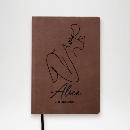 Personalised leather diary with name - Signature